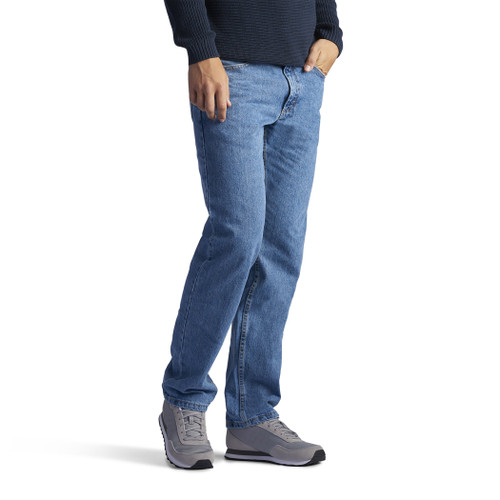 Lee Men's Regular Fit Straight Leg Jean, vintage, 29W x 34L