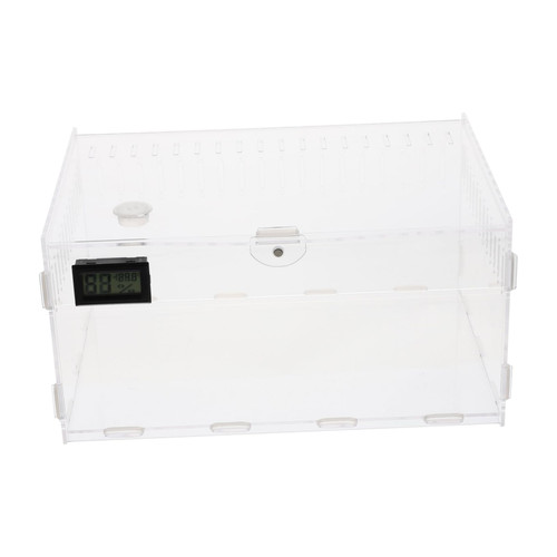 BESTOYARD Box Reptile Feeding Box Hermit Crab Toys Hermit Crab Cage Shells Hermit Crab Tank Hermit Crabs Hermit Crab Supplies Feeding Reptile Cage Climbing Pet Acrylic Breeding Cage