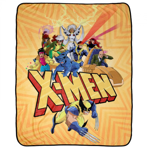 Surreal Entertainment X-Men Group Shot Fleece Throw Blanket