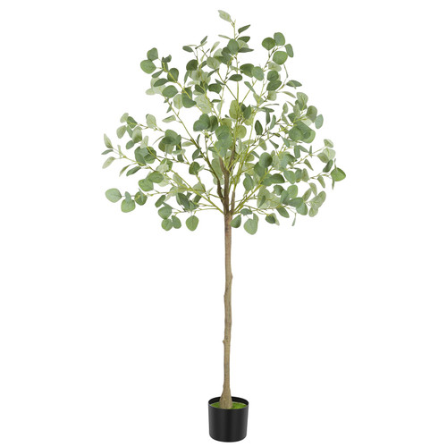 FAGIGY Artificial Eucalyptus Tree,5FT Tall Modern Large Fake Plant Decor,Faux Eucalyptus Tree for Living Room,Bedroom,Entryway, Home Office Indoor Decor