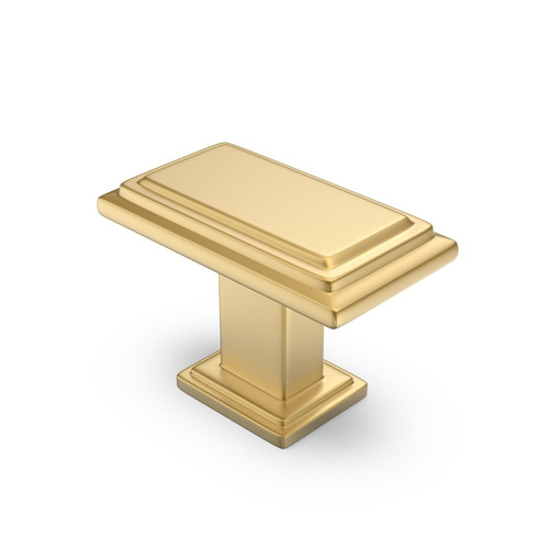 homdiy 25 Pack Gold Cabinet Knobs Dresser Knobs Brushed Brass Cabinet Knobs Drawers Knobs, Gold Kitchen Cabinet Knobs Zinc Alloy Single Hole Knobs Gold Pulls