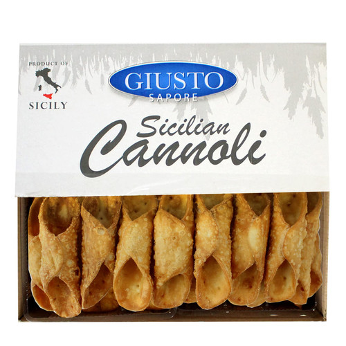 Giusto Sapore Sicilian Cannoli Shells - Regular - 100 Shells - Imported from Italy and Family Owned Brand Giusto Sapore Sicilian Cannoli Shells - Regular - 100 Shells - Imported from Italy and Family Owned Brand