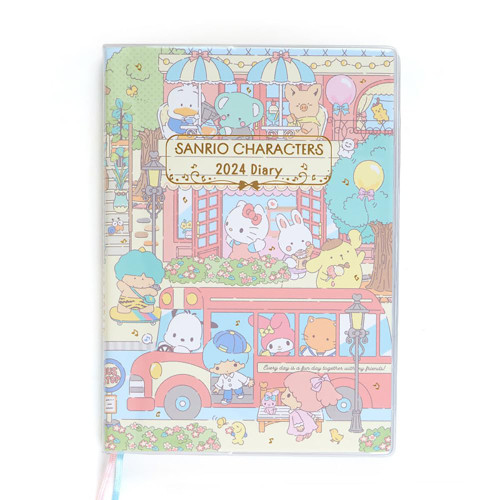 Sanrio 2024 704318 Sanrio Characters B6 Diary (Large-Ruled Type)