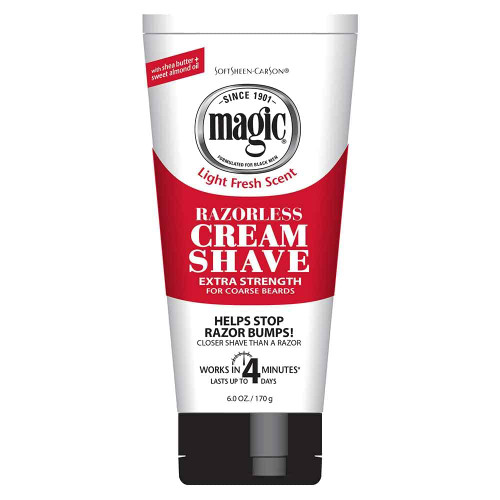 Magic Razorless Cream Shave Extra Strength 6 Ounce (177ml) (6 Pack)