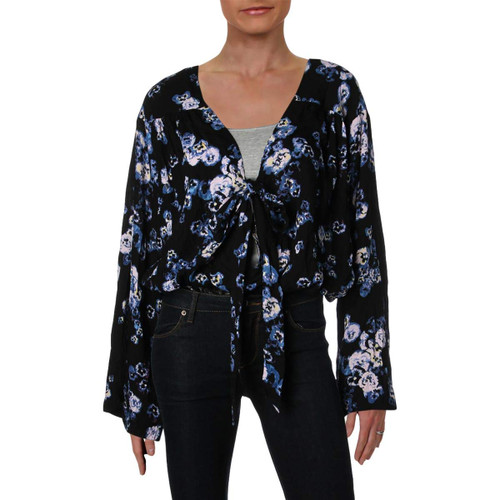 Free People Forties Feels Bodysuit Black Combo LG (Women's 12)