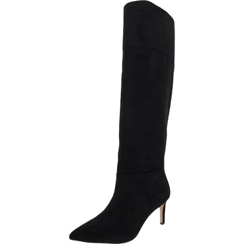 BCBGeneration Womens Black Stretch Pointed Toe Stiletto Dress Boots 6