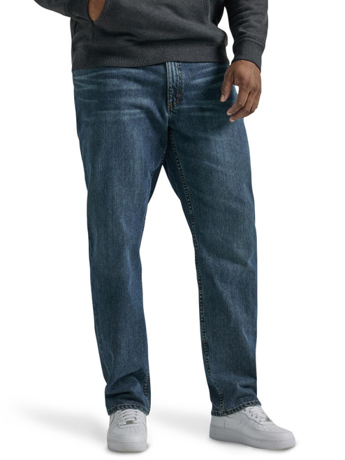 Lee Men's Big & Tall Legendary Relaxed Straight Jean, Lieutenant, 52W x 29L