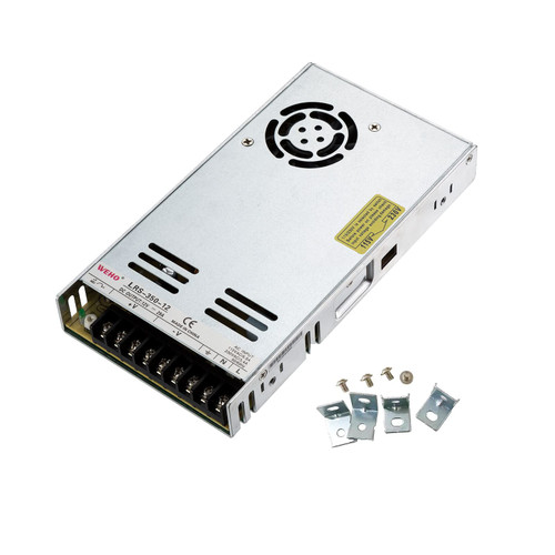 SMPS 350W 12V 29A LRS-350-12 Switching Power Supply Suit for 1A~30A SMPS Device Adapter Converter AC115V/230V Transformer Driver Adapter for 3D Printer, LED Strip Lights, CCTV,Industry SMPS 350W 12V 29A LRS-350-12 Switching Power Supply Suit for 1A~30A SMPS Device Adapter Converter AC115V/230V Transformer Driver Adapter for 3D Printer, LED Strip Lights, CCTV,Industry