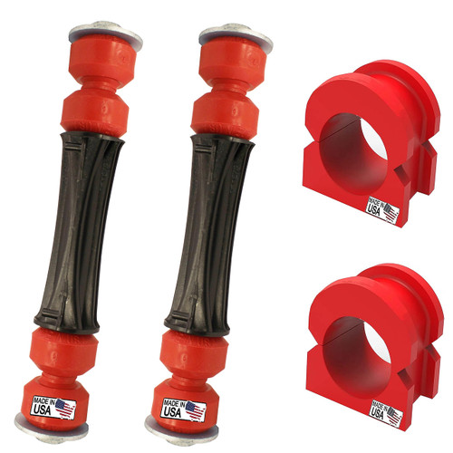 4PC Front sway bar link and Bushing For GMC Sierra 1500 2007-2019 And Chevrolet Silverado 1500 2007-2019, 32MM Stabilizer Bar K700538 K200221