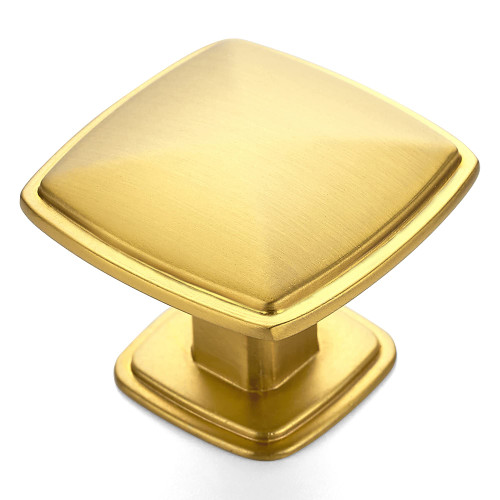 Ravinte 30 Pack Gold Kitchen Cabinet Square Knob Single Hole Cabinet Hardware for Dresser Drawer Cabinet Pulls Drawer Knobs Cabinet Knobs Contemporary Antique Rustic