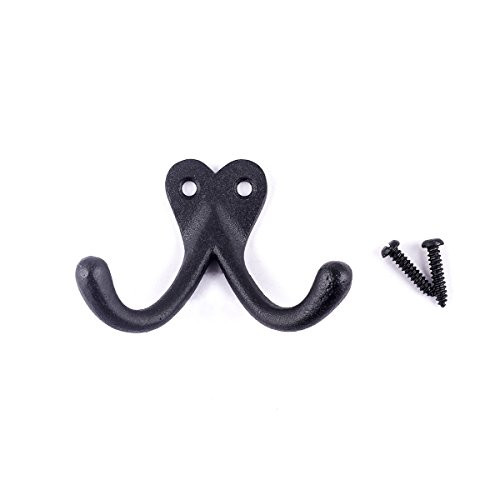 Coat/Hat Hook Black Wrought Iron RSF 2 1/2"H X 1 1/4" Pr | Renovator's Supply