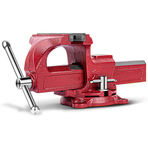 Forward 1304 4 Inch Home Vise Ductile Iron 4" Bench Vise Homeowner's Vice with Anvil and Swivel Base