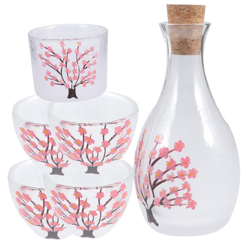 OKUMEYR 1 Set Sakura Sake Set Japanese Sake Set Sake Bottle glass tea cups cherry blossom gifts Glass sake cup chinese kung fu tea accessories Sake Cups wine cup ceramics coffee cup China OKUMEYR 1 Set Sakura Sake Set Japanese Sake Set Sake Bottle glass tea cups cherry blossom gifts Glass sake cup chinese kung fu tea accessories Sake Cups wine cup ceramics coffee cup China