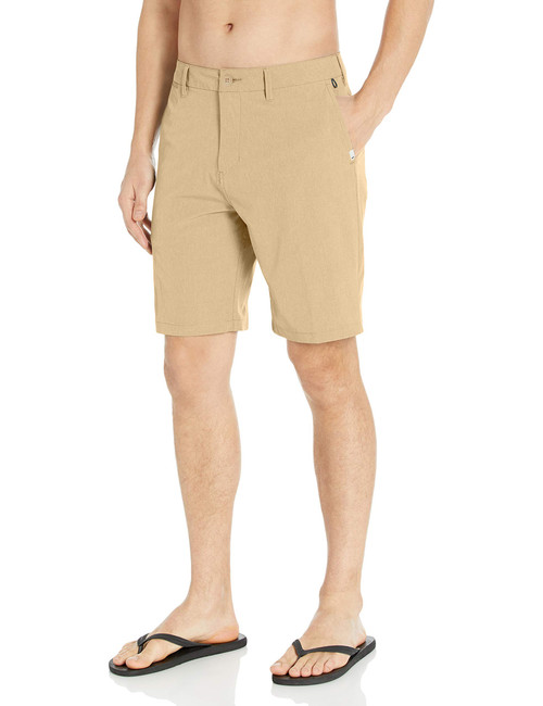 Quiksilver Men's Union Amphibian Hybrid 20 Inch Outseam Water Friendly Short, Plage Heather, 28