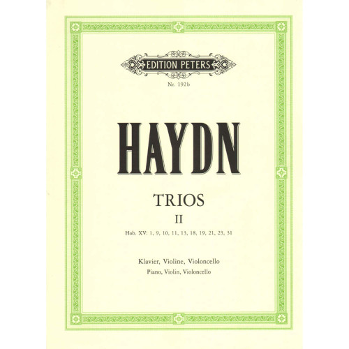 Piano Trios: Hob. XV:1, 9-11, 13, 18, 19, 21, 23, 31 (Edition Peters, 2)