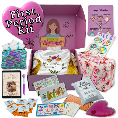 First Period Kit for Girls 10-12 for School - Period Starter Kit for Tweens - Teen Period Kit - Period Bags for Teen girls - First Period Gifts for Girls - Tween Girls Gift First Period Kit for Girls 10-12 for School - Period Starter Kit for Tweens - Teen Period Kit - Period Bags for Teen girls - First Period Gifts for Girls - Tween Girls Gift
