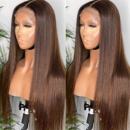 QMSSR Synthetic Lace Front Wig Brown Hair Long Straight Lace Front Wig Blonde Brown Mixed Color Heat Resistant Fiber Hair Wig Natural Hairline QMSSR Synthetic Lace Front Wig Brown Hair Long Straight Lace Front Wig Blonde Brown Mixed Color Heat Resistant Fiber Hair Wig Natural Hairline