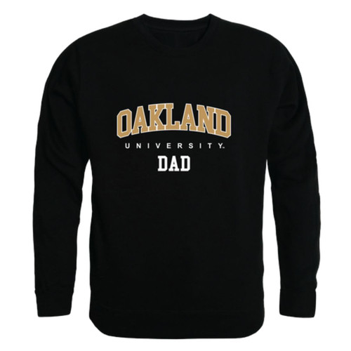 W Republic Oakland Golden Grizzlies Dad Fleece Crewneck Pullover Sweatshirt Black X-Large