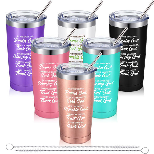 Sliner 6 Pcs Christian Gifts for Women, Christmas Birthday Gifts Christian Tumbler for Women Mom Friend Sister, Christian Inspirational Faith Jesus God Bible Verse Religious Gifts, 20 oz Tumbler Cup Sliner 6 Pcs Christian Gifts for Women, Christmas Birthday Gifts Christian Tumbler for Women Mom Friend Sister, Christian Inspirational Faith Jesus God Bible Verse Religious Gifts, 20 oz Tumbler Cup