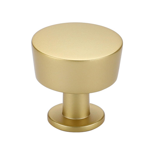 homdiy 25 Pack Gold Cabinet Knobs Brass Cabinet Knobs, Gold Dresser Drawer Knobs Kitchen Cabinet Knobs Round Cabinet Knobs Zinc Alloy Single Hole Knobs Cabinet Door Knobs