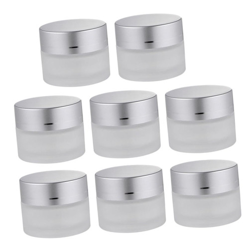 8Pcs Cream bottle cosmetic cream jar empty makeup bottle empty refillable cosmetic bottles face cream container loose powder container cream jars with lids Glass lotion travel 8Pcs Cream bottle cosmetic cream jar empty makeup bottle empty refillable cosmetic bottles face cream container loose powder container cream jars with lids Glass lotion travel