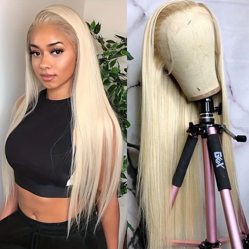 Ambeson Long Straight Blonde Synthetic Lace Front Wigs 13x3 pre plucked Natural Hairline Heat Resistant Long straight blonde wigs for Women Ambeson Long Straight Blonde Synthetic Lace Front Wigs 13x3 pre plucked Natural Hairline Heat Resistant Long straight blonde wigs for Women