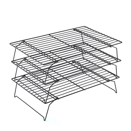 Cooling Rack 3 Tier Stackable Cake Cooling Rack Metal Cookie Bread Cookie Cooling Rack Kitchen Accessories KAIWU (Color : 01, Size : 40 * 22cm)