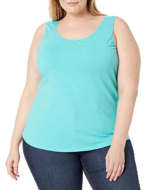 NIC+ZOE Women's Shirt Tail Perfect Tank, Riviera, XS