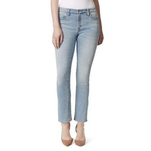 Jessica Simpson Women's Flirt High Rise Straight Boot Cut Jean, Drifter WASH, 28 Regular