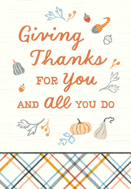 Hallmark Business 25 Pack Bulk Employee Thanksgiving Cards (Giving Thanks for You)