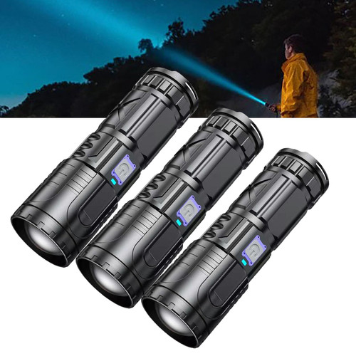 Ailsion Flashlight, Ailsion S18 Flashlight, Ailsion Powerful Flashlight, Outdoor Camping Light Bright Flashlight, Rechargeable Flashlights High Lumens, Handheld Flashlight Rechargeable USB C (3Pcs) Ailsion Flashlight, Ailsion S18 Flashlight, Ailsion Powerful Flashlight, Outdoor Camping Light Bright Flashlight, Rechargeable Flashlights High Lumens, Handheld Flashlight Rechargeable USB C (3Pcs)