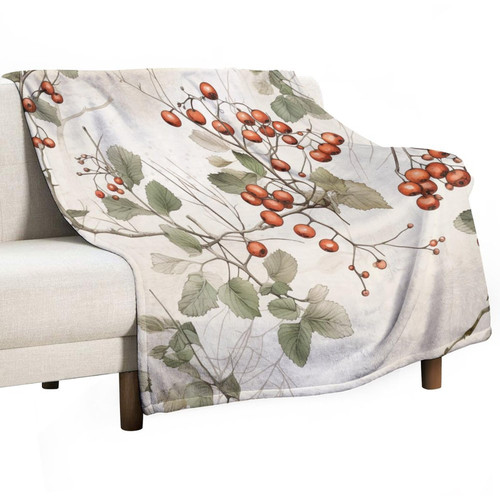 Christmas Berries Blanket Christmas Holly Berries Soft Throw Blanket 60"x80" Flannel Fleece Throw Blanket for Couch Sofa Bed for Adults Kids Boys Teens Gift Gift Idea Warm Soft Autumn and Winter Christmas Berries Blanket Christmas Holly Berries Soft Throw Blanket 60"x80" Flannel Fleece Throw Blanket for Couch Sofa Bed for Adults Kids Boys Teens Gift Gift Idea Warm Soft Autumn and Winter