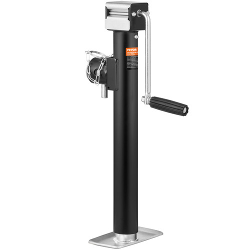 VEVOR 5000 lbs Weld-On Pipe-Mount Swivel Trailer Jack, 14" Lift for RV Trailer, Horse Trailer, Utility Trailer, Yacht Trailer