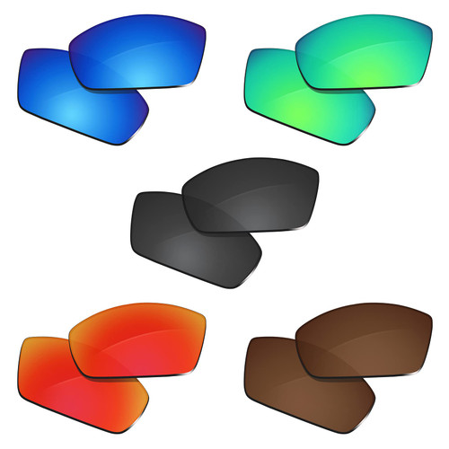 Glintbay 5 Pairs Replacement Lenses for Costa Del Mar Corbina Pack-BBRGB