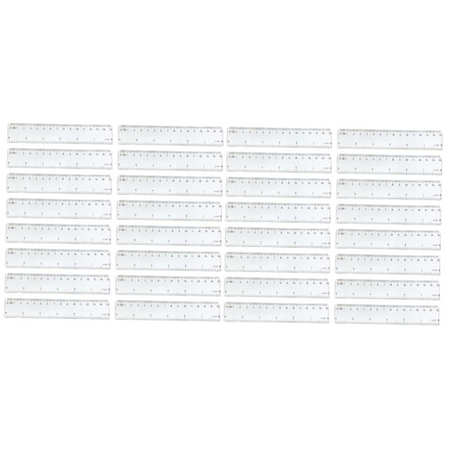 UKCOCO 64 pcs Measuring Tool Drawing Ruler Stationery Office Simple Plastic Pupils Kids Ruler Student Drawing Ruler Ruler Centimeter Ruler School Ruler School Supplies