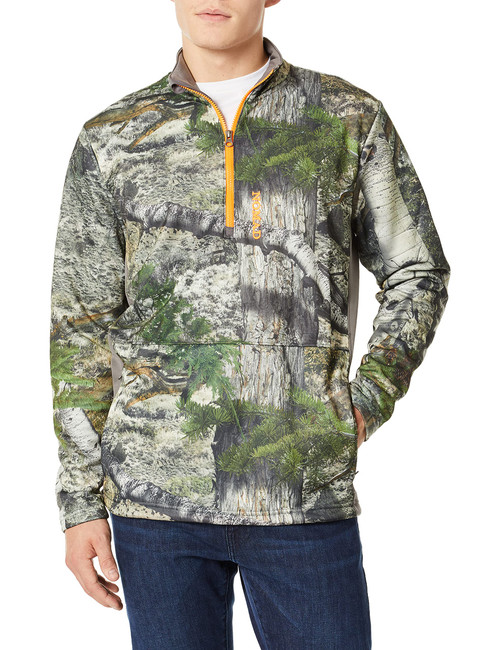 NOMAD Men's Southbounder Camo 1/4 Zip Fleece, Mossy Oak Mountain Country, 2XL