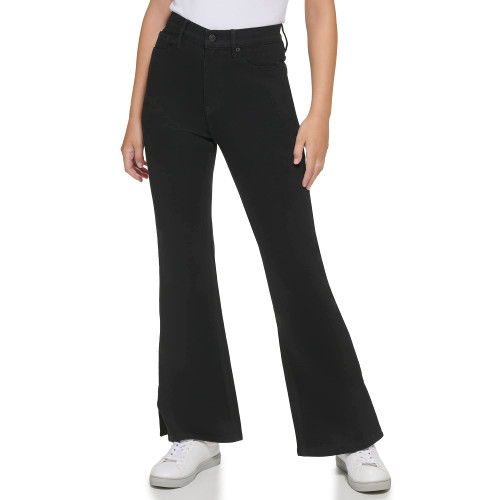 Calvin Klein Women's High Rise Flare Jeans, Dove, 29