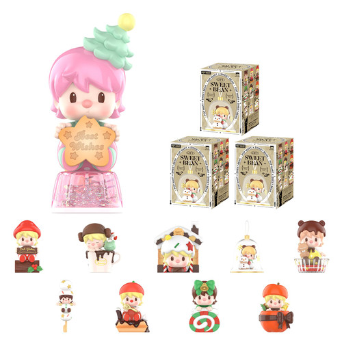 POP MART Sweet Bean Frozen Time Dessert Blind Box Figures, Random Design Mystery Toys for Modern Home Decor, Collectible Toy Set for Desk Accessories, 3PC