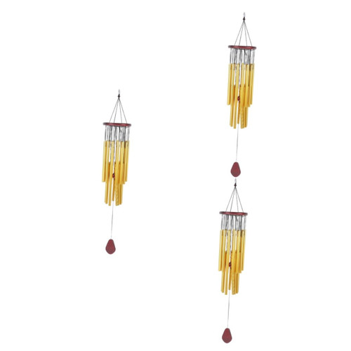 Yardwe 3pcs Metal Wind Chimes Outdoor Wind Chimes Romantic Wind Chimes Windchimes Outdoors Patio Wind Chimes Wind Chimes Outdoor Clearance Wealth Wind Chime Vintage Lucky Wood Japan