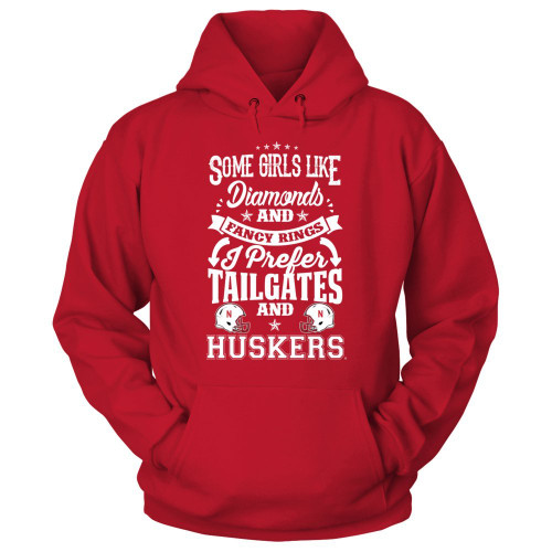 FanPrint Nebraska Cornhuskers Hoodie - Tailgates and Huskers - Hoodie/Red / 2XL