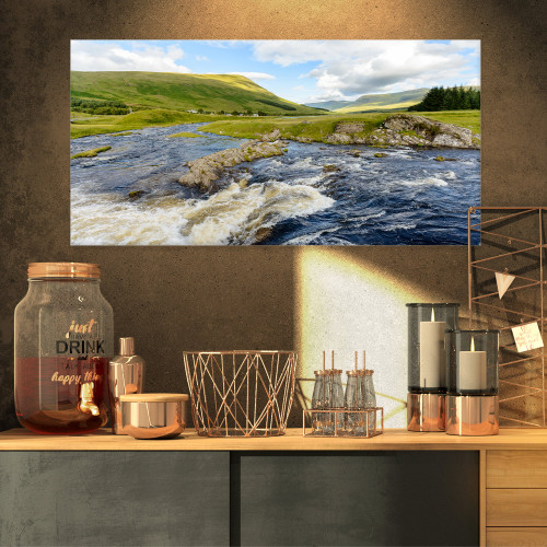 Designart PT9143-32-16 Publi and River Lyon-Landscape Photography Canvas Print-32x16, 32x16, Green Designart PT9143-32-16 Publi and River Lyon-Landscape Photography Canvas Print-32x16, 32x16, Green