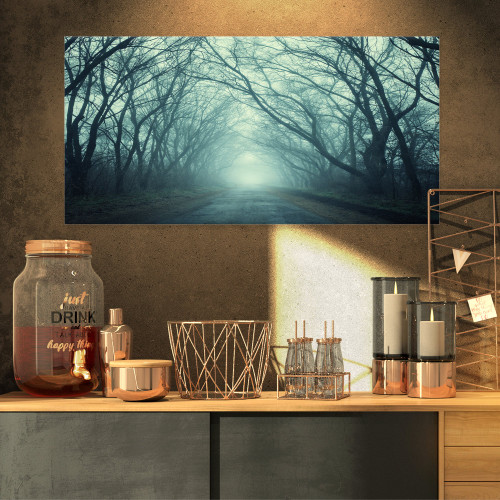 Designart PT9356-32-16 Scary Forest with Green Light-Landscape Photo Canvas Print-32x16, 32x16 Designart PT9356-32-16 Scary Forest with Green Light-Landscape Photo Canvas Print-32x16, 32x16