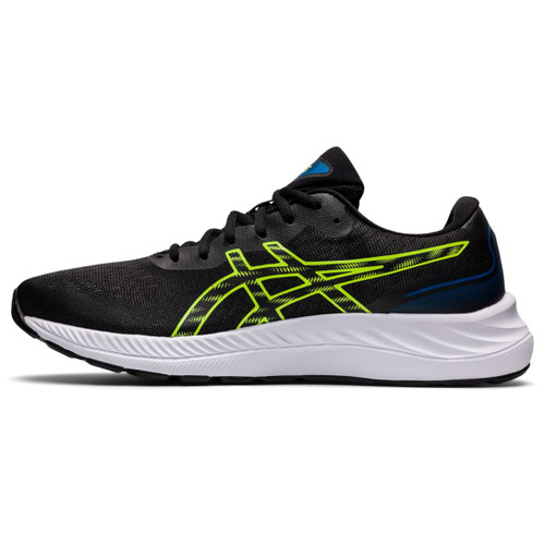 ASICS Men's Gel-Excite 9 Running Shoes, 11.5, Black/Hazard Green
