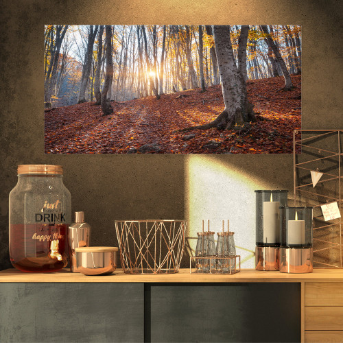 Designart PT8476-32-16 Crimean Mountains Autumn Trees-Landscape Photo Canvas Print-32x16, 32x16, Yellow Designart PT8476-32-16 Crimean Mountains Autumn Trees-Landscape Photo Canvas Print-32x16, 32x16, Yellow