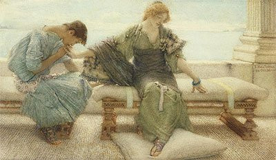 TOPofART Alma-Tadema (Ask me no More, 1886) Print on Fine Art Paper Reproduction (8.3x14.3 in) (21x36 cm)