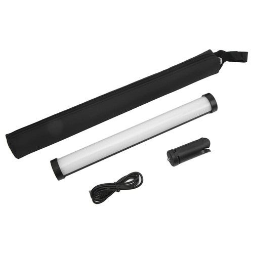 RGB Full Color LED Fill Light with Adjustable Brightness and Color Temperature - Rechargeable Handheld Photography Supplement Stick Light