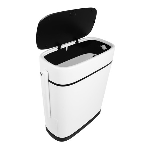 NOLITOY 1Pc Garbage can Garbage Container bin Kitchen Trash can Bathroom Trash can Food Waste Bucket Wooden Trash can car Trash can Oblate Ash-bin with Cover Small Trash can Plastic Office
