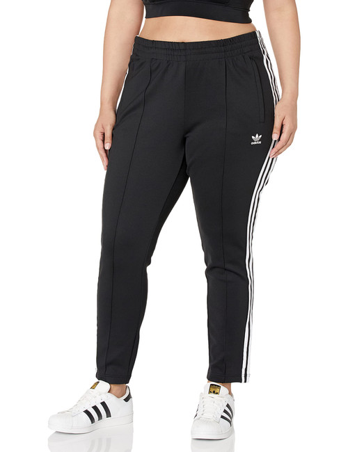 adidas Originals Women's Superstar Track Pants, Black, 4X adidas Originals Women's Superstar Track Pants, Black, 4X