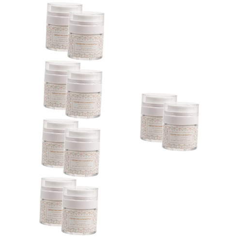 BESTOYARD 10 Pcs Empty Cosmetic Container Cream Vacuum Bottle Vacuum Container Plastic Containers Airless Cosmetic Container Pump Jars for Lotions and Creams Travel Jars Lotion Jar BESTOYARD 10 Pcs Empty Cosmetic Container Cream Vacuum Bottle Vacuum Container Plastic Containers Airless Cosmetic Container Pump Jars for Lotions and Creams Travel Jars Lotion Jar