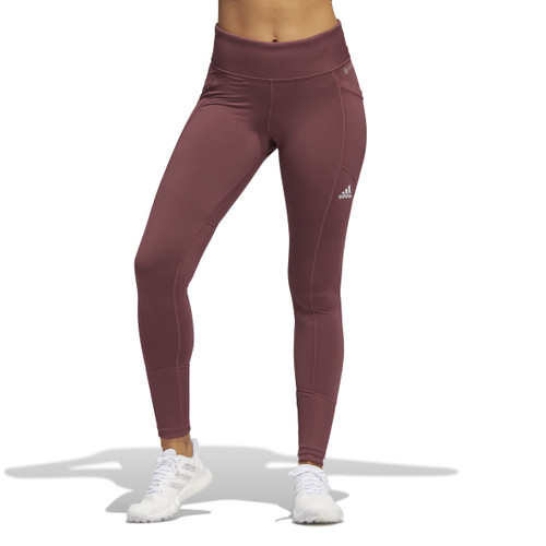 adidas Golf Women's Standard Cold.RDY Leggings, Quiet Crimson, XS